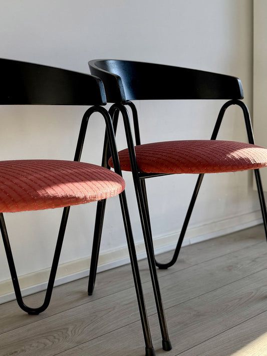 Postmodern Memphis Milano Style chairs, Italy, 1980s (set of 2)