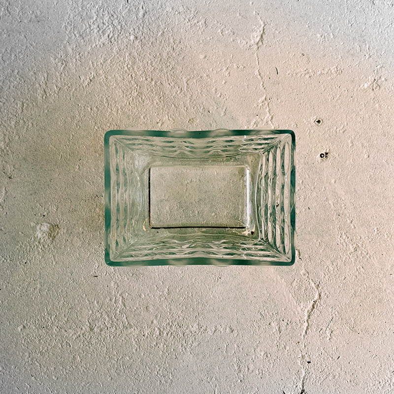 Clear glass bubble vase, Scandinavian, 1970s