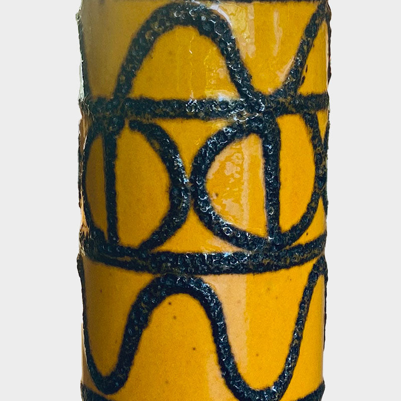Scheurich ceramic / keramik, 401-20 Yellow base glaze, West-Germany, 1950/1960s