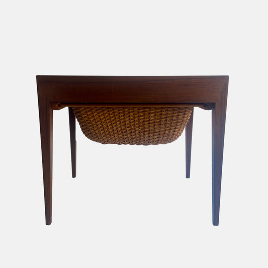 Sewing Table in Rosewood, Severin Hansen for Haslev Møbelsnedkeri / Bovenkamp, Denmark, 1950-1960s