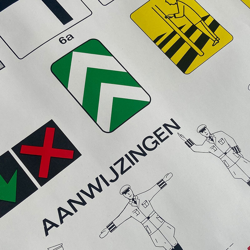 Verkeersschool / verkeersborden, Educational poster, The Netherlands, 1980-1990s (1/5)