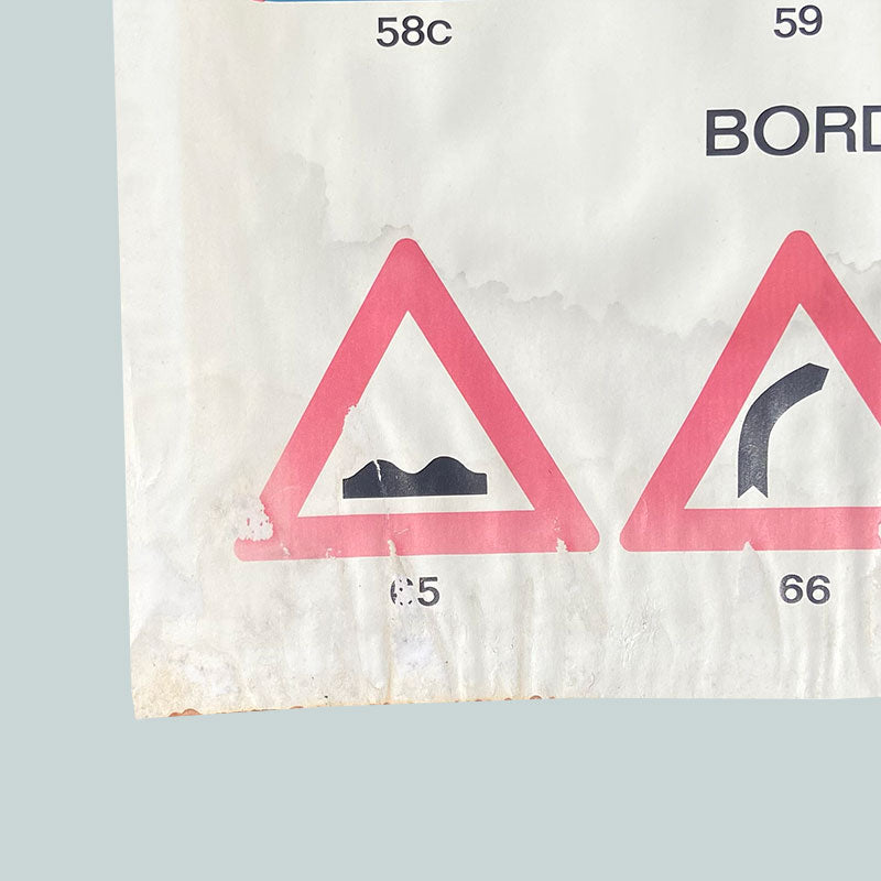 Verkeersschool / verkeersborden, Educational poster, The Netherlands, 1980-1990s (2/5)