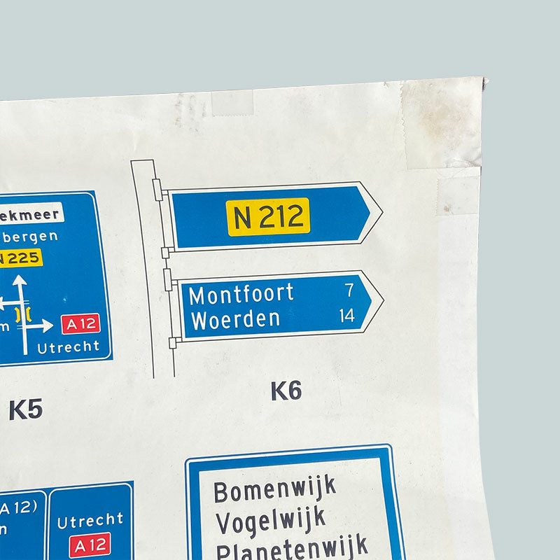 Verkeersschool / verkeersborden, Educational poster, The Netherlands, 1980-1990s (5/5)