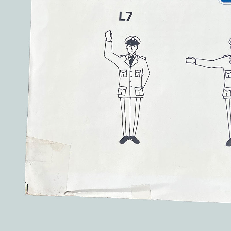 Verkeersschool / verkeersborden, Educational poster, The Netherlands, 1980-1990s (5/5)