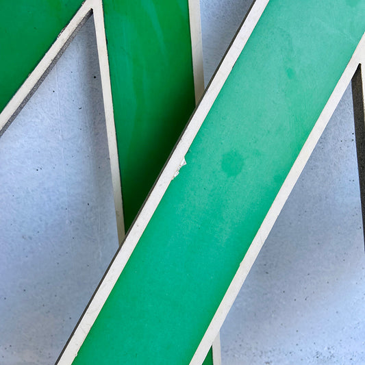 Vintage advertising / promotional acrylic lettering (signing), Dutch, 1980s