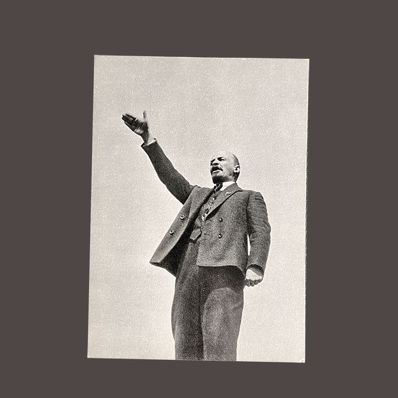 Vintage postcard set (15 pcs), photos of Lenin, Soviet Union / USSR, print 1960s
