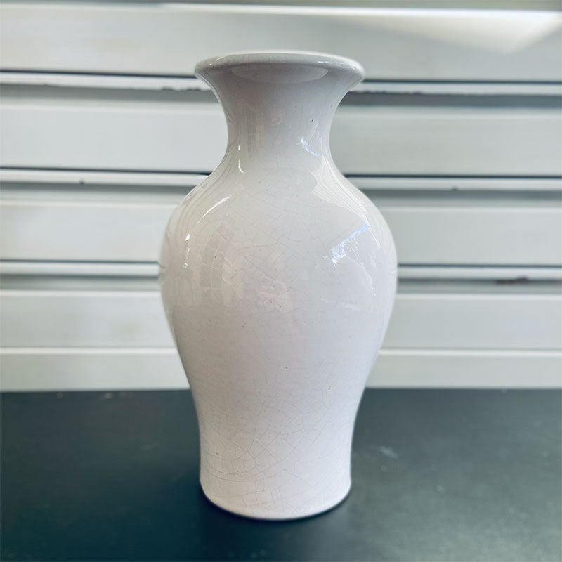 Scheurich white ceramic / keramik vase, 299-22, 1960s, West-Germany
