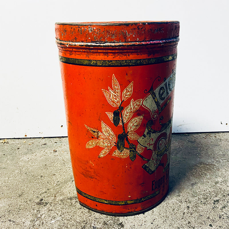 Rare advertising box (Cocoa), lithographed sheet metal, Goehler - Riedel, Chemnitz, Germany, beginning 20th century
