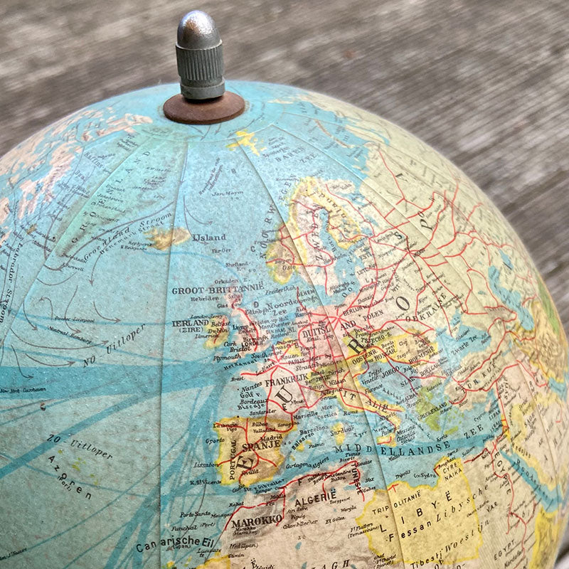 Globe, SVH, Political Globe, The Netherlands, 1950s