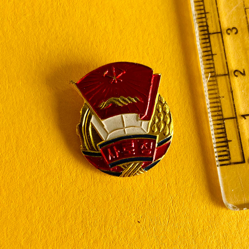 DPRK Socialist Patriotic Youth League pin / badge, North Korea, 1980s