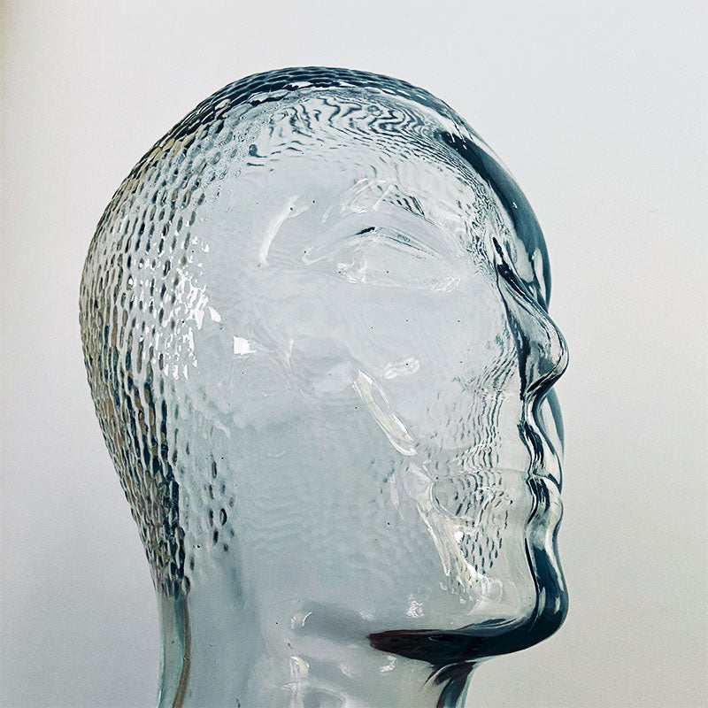 Glass mannequin head - Vintage decoration from the 1970s – OBLOMOV ART