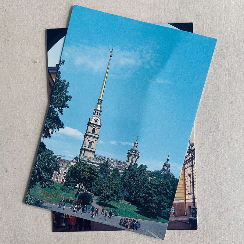 Postcard set (18 pcs), Leningrad (St. Petersburg), USSR, 1988