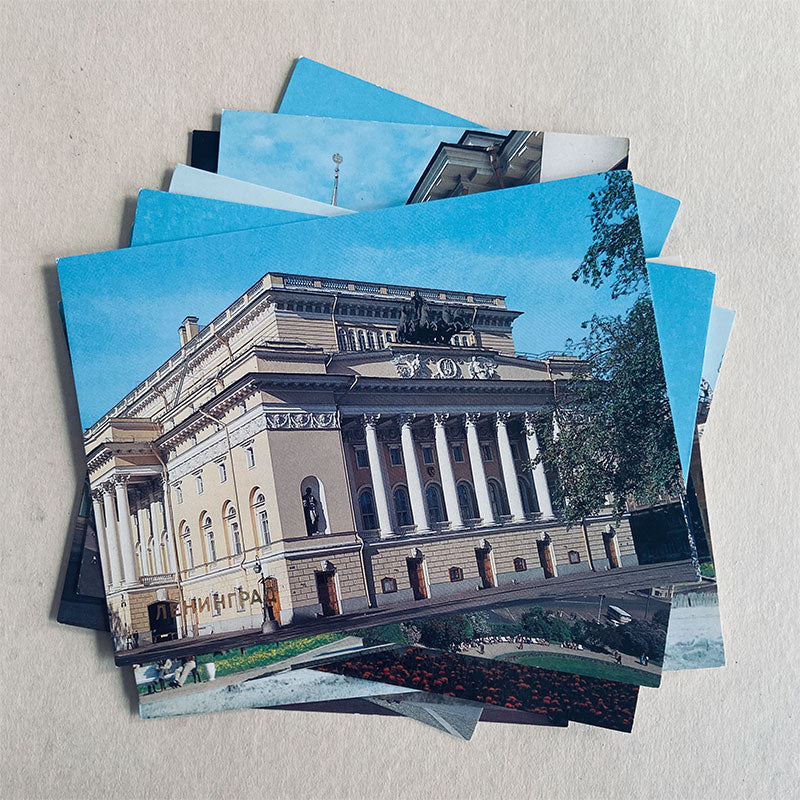 Postcard set (18 pcs), Leningrad (St. Petersburg), USSR, 1988