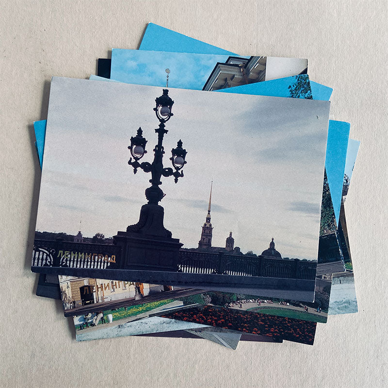 Postcard set (18 pcs), Leningrad (St. Petersburg), USSR, 1988