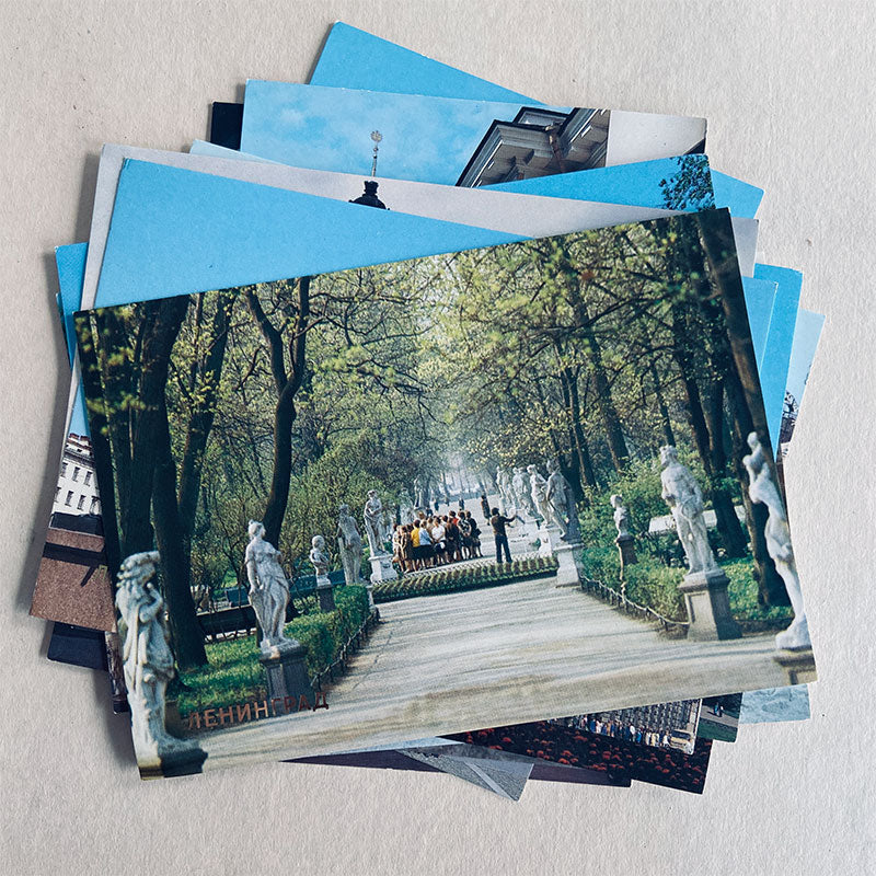 Postcard set (18 pcs), Leningrad (St. Petersburg), USSR, 1988
