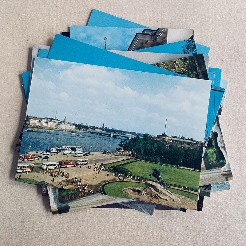 Postcard set (18 pcs), Leningrad (St. Petersburg), USSR, 1988