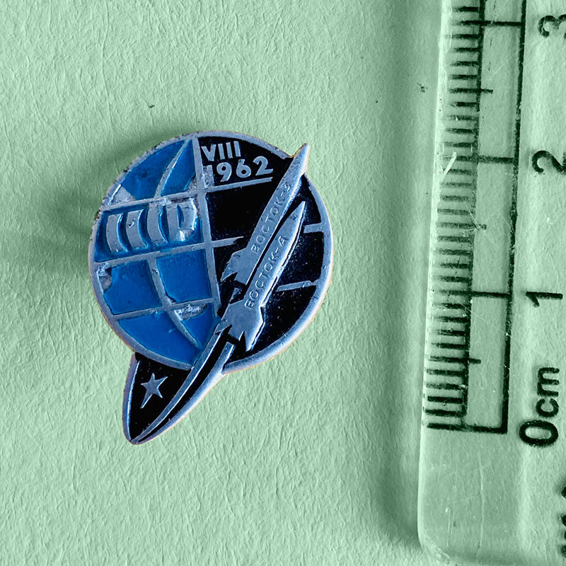 Vostok 3 and 4, lapel pin / badge, USSR, 1960s