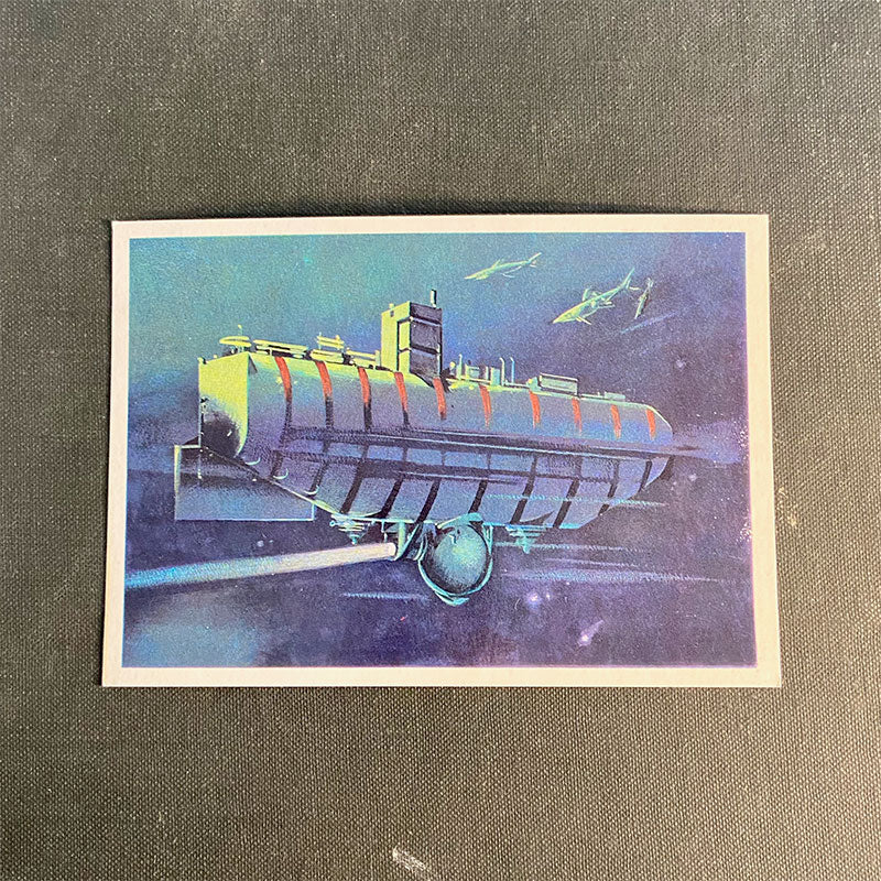 Postcard set with oceanography artworks "Man and the Ocean", Moscow, USSR, 1974