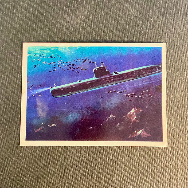 Postcard set with oceanography artworks "Man and the Ocean", Moscow, USSR, 1974