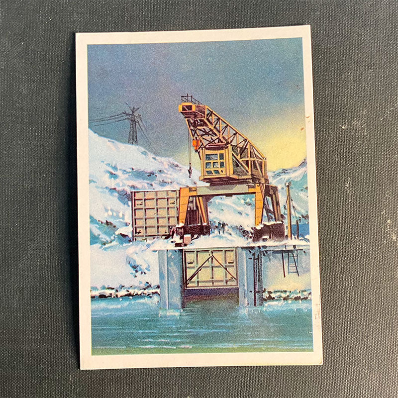 Postcard set with oceanography artworks "Man and the Ocean", Moscow, USSR, 1974