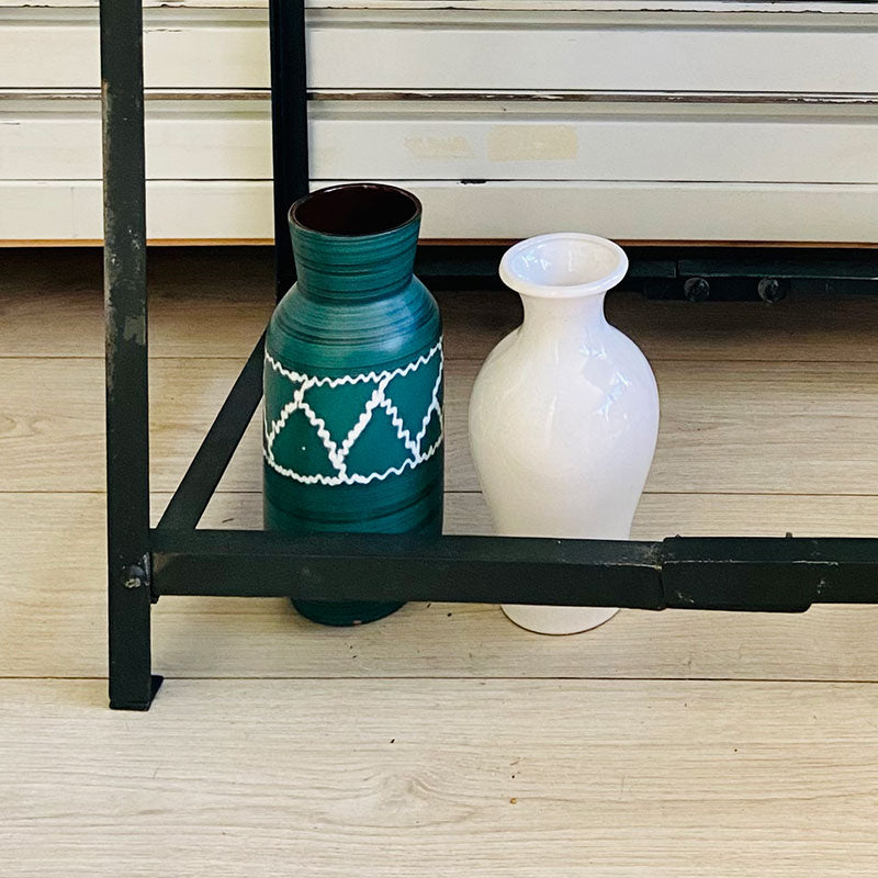 Scheurich white ceramic / keramik vase, 299-22, 1960s, West-Germany