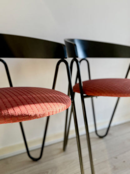 Postmodern Memphis Milano Style chairs, Italy, 1980s (set of 2)