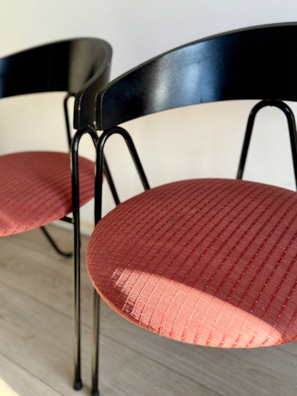 Postmodern Memphis Milano Style chairs, Italy, 1980s (set of 2)