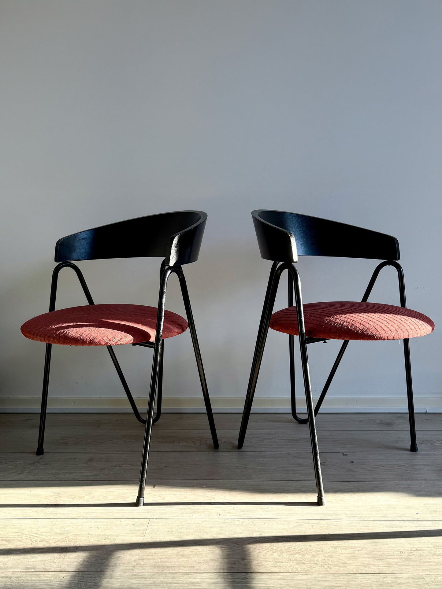 Postmodern Memphis Milano Style chairs, Italy, 1980s (set of 2)