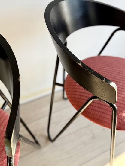 Postmodern Memphis Milano Style chairs, Italy, 1980s (set of 2)