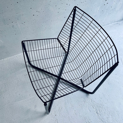 Black vintage IKEA, Niels Gammelgaard, JÄRPEN lounge chair, Sweden, 1983-1991