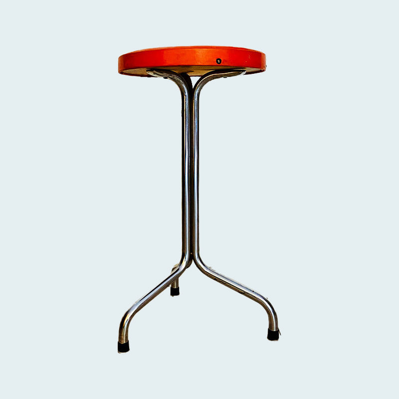 Brabantia orange stool, vintage (1970s), The Netherlands