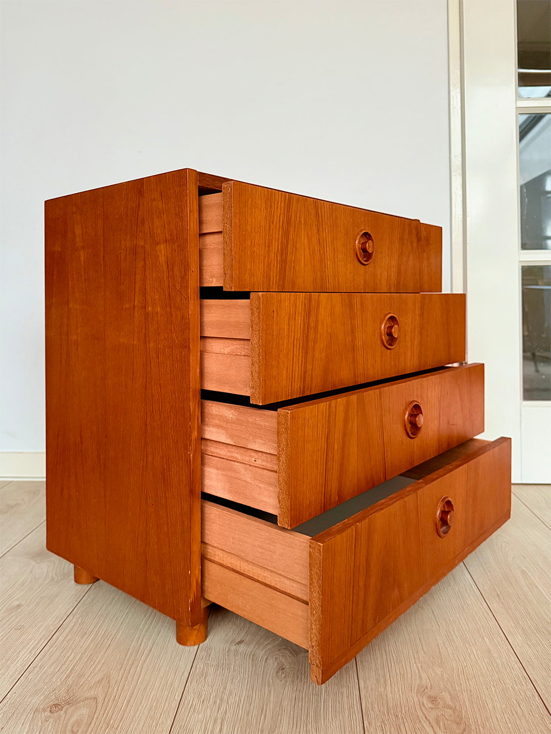Cabinet / Chest of drawers, teak wood, Bröderna Gustafssons Möbelfabrik, Sweden, 1960
