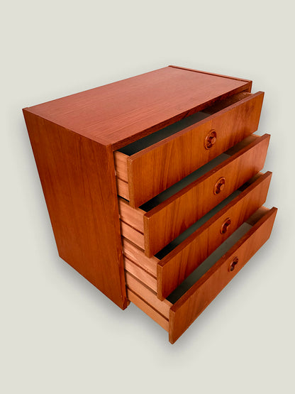 Cabinet / Chest of drawers, teak wood, Bröderna Gustafssons Möbelfabrik, Sweden, 1960