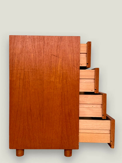 Cabinet / Chest of drawers, teak wood, Bröderna Gustafssons Möbelfabrik, Sweden, 1960