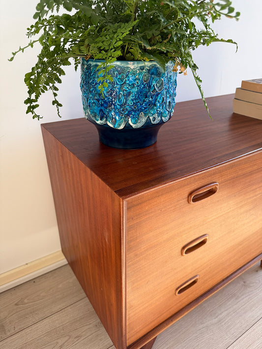 Cabinet / Chest of drawers / Commode, teak wood, Scandinavian, 1960