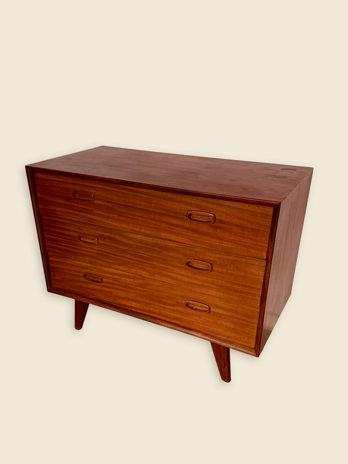 Cabinet / Chest of drawers / Commode, teak wood, Scandinavian, 1960