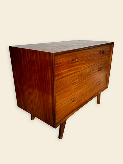 Cabinet / Chest of drawers / Commode, teak wood, Scandinavian, 1960