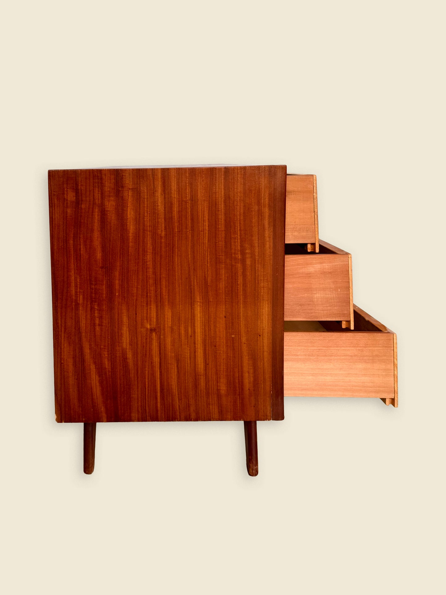 Cabinet / Chest of drawers / Commode, teak wood, Scandinavian, 1960