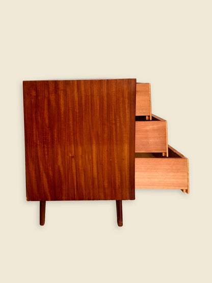 Cabinet / Chest of drawers / Commode, teak wood, Scandinavian, 1960