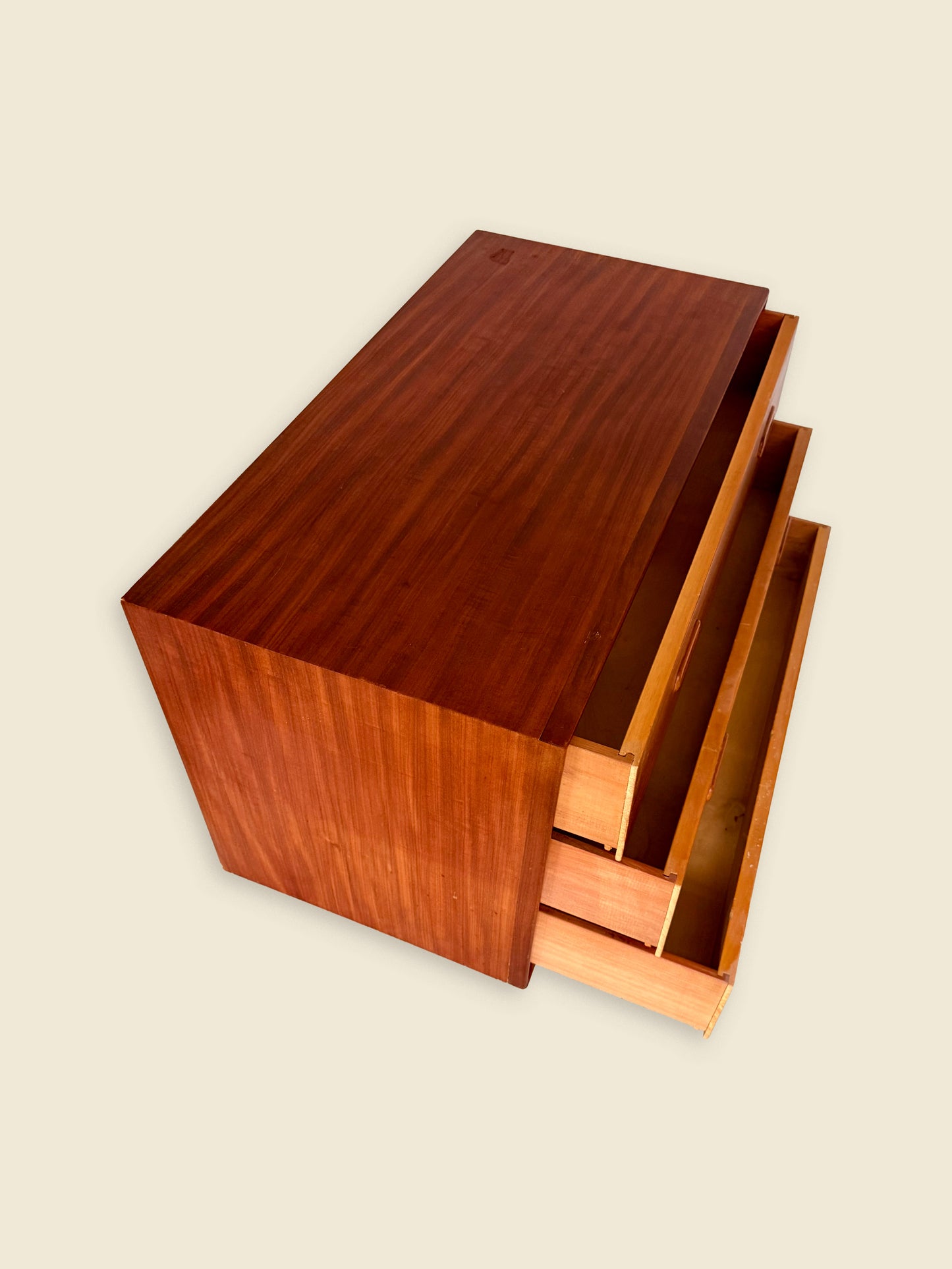 Cabinet / Chest of drawers / Commode, teak wood, Scandinavian, 1960