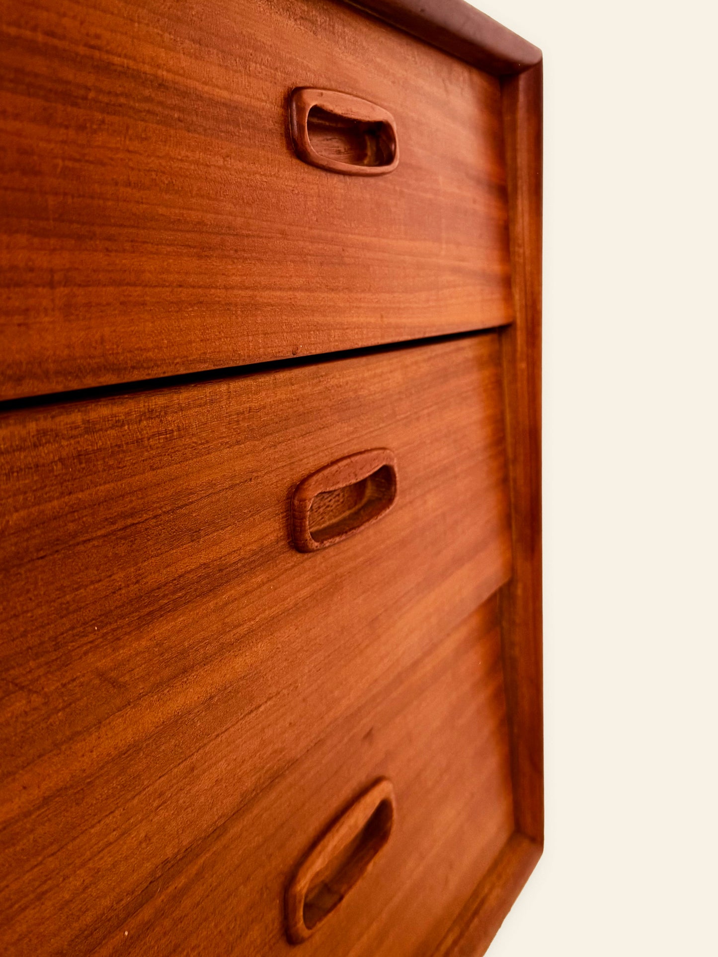 Cabinet / Chest of drawers / Commode, teak wood, Scandinavian, 1960