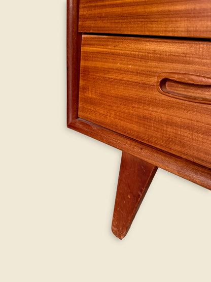 Cabinet / Chest of drawers / Commode, teak wood, Scandinavian, 1960