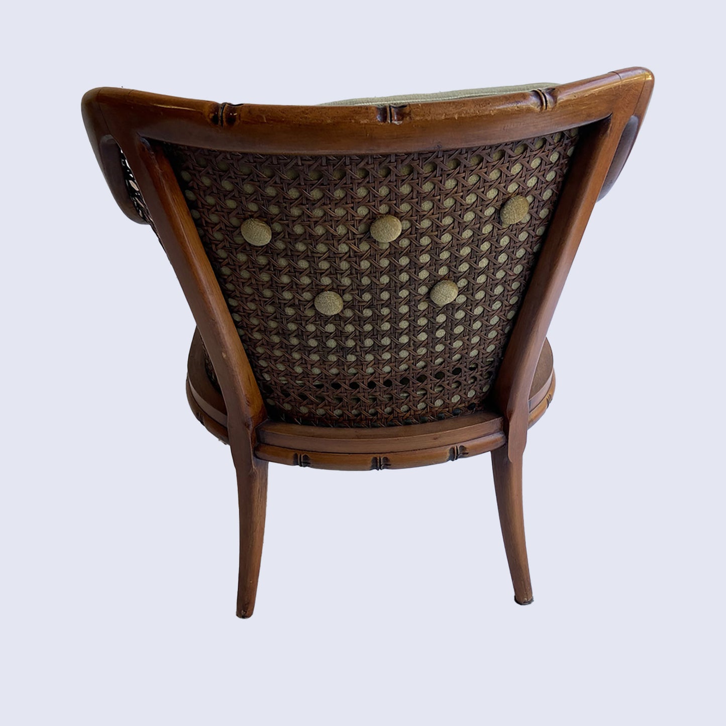 Giorgetti Hollywood Regency style faux bamboo chair, 1970 / 1980s, Italy