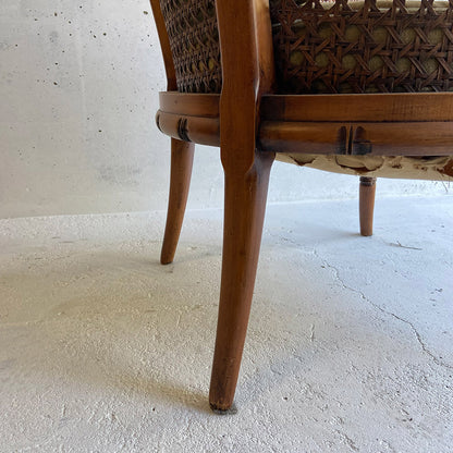 Giorgetti Hollywood Regency style faux bamboo chair, 1970 / 1980s, Italy