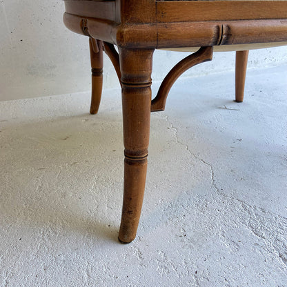 Giorgetti Hollywood Regency style faux bamboo chair, 1970 / 1980s, Italy