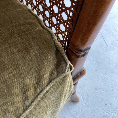 Giorgetti Hollywood Regency style faux bamboo chair, 1970 / 1980s, Italy