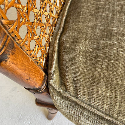 Giorgetti Hollywood Regency style faux bamboo chair, 1970 / 1980s, Italy