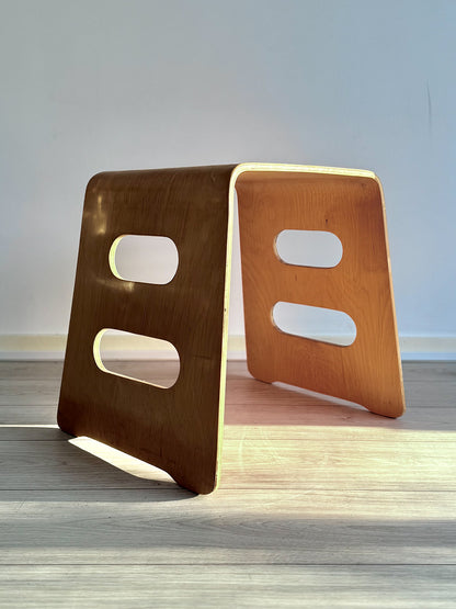 Plywood stool, Benjamin by Lisa Norinder for IKEA, Sweden, 1980/1990s (set of 3)