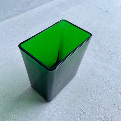 NAPCO, 1166, emerald green glass planter / vase, USA, 1960s