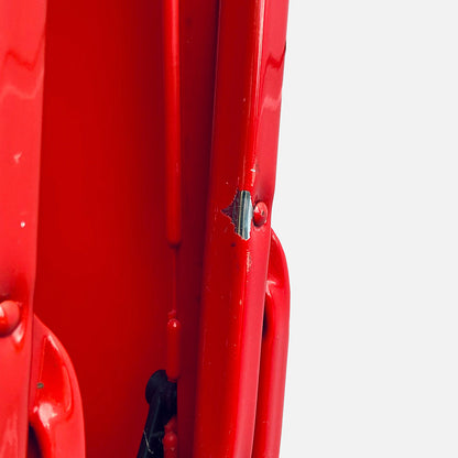 3x Red vintage folding chairs, Italy, 1980s – 1990s